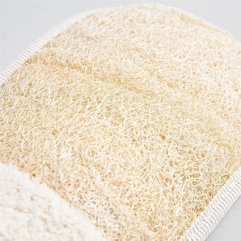 European M6 Loofah Exfoliating Body Scrubber Mitt – Dual-Sided Natural Egyptian Luffa Glove for Shower & Bath | Large Size Organic Loofah Sponge for Deep Body Cleansing | for Women & Men