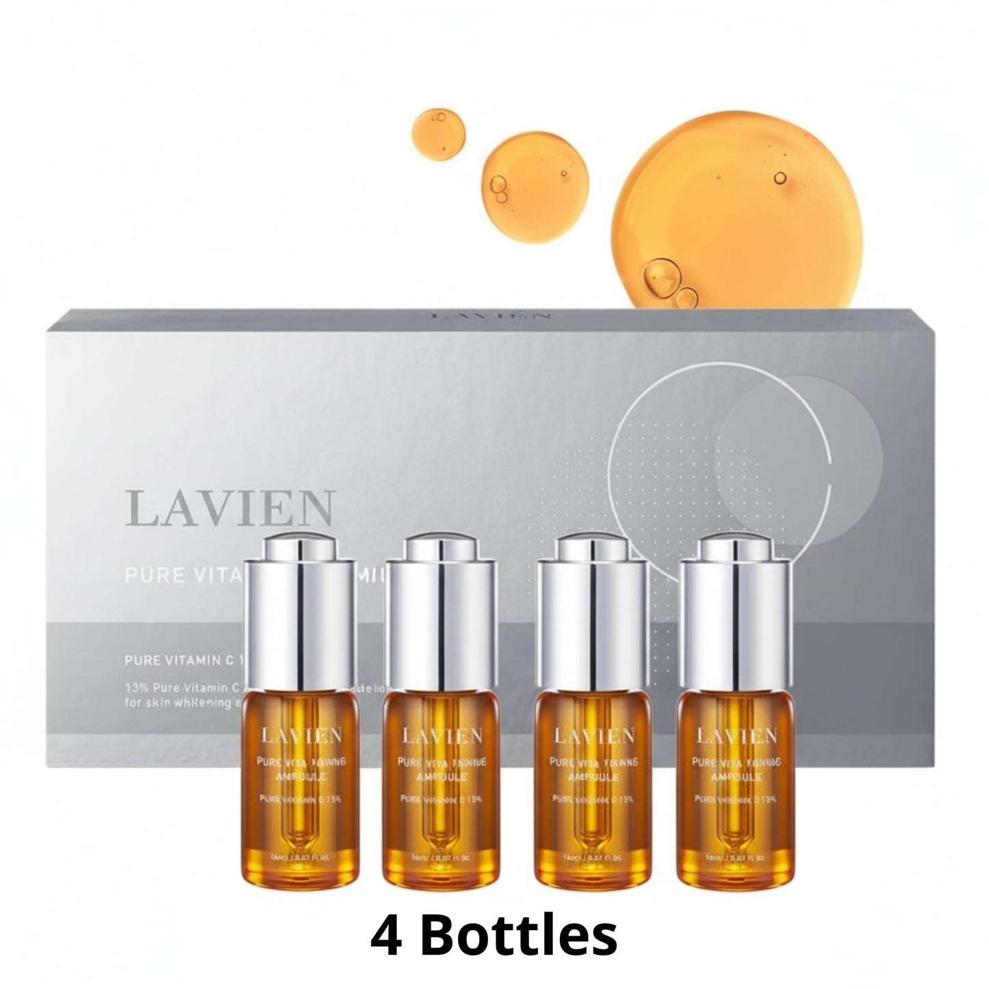 Lavien Pure Vita Toning Ampoule - 13% High Concentration Serum - All Skin Types - 14 ml Bottle