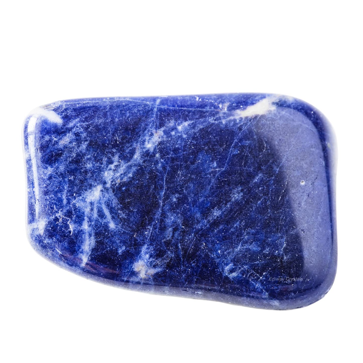 Sodalite Healing Crystal Stones, 1.25-2.0" Large Reiki Healing Gemstones Natural Tumbled Polished Stones for Energy Witchcraft Therapy Meditation