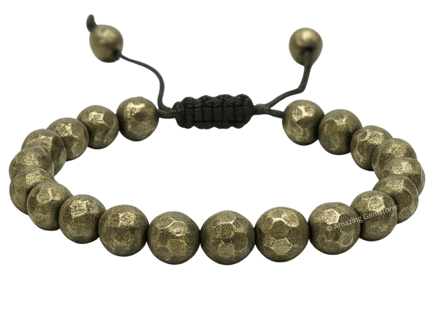 Amazing Gemstone Pyrite Bracelet for Women - Chakra Mens Bracelet Protection Crystals and Healing Stones - Blessing Bracelet Spiritual Meditation Gift Christmas Stocking