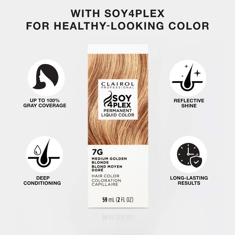 Clairol Professional Permanent Liquicolor, 7n Med Neutral Blonde, 2 Fl Oz - Packaging May Vary