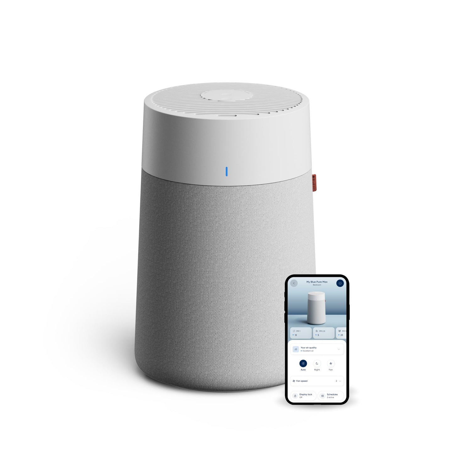 BLUEAIR Air Purifier for Small Room, Bedroom, Home, Cleans 926 sqft in one hour, HEPASilent Air Cleaner for Pets, Allergens, Virus, Dust, Mold, Smoke - Blue Pure 511i Max
