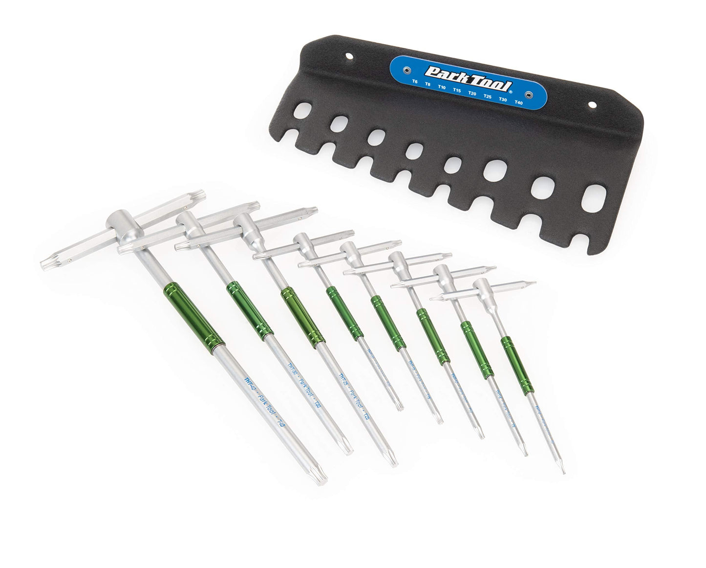 Park Tool THT-1 - Sliding T-Handle Torx Compatible Wrench Set, Silver