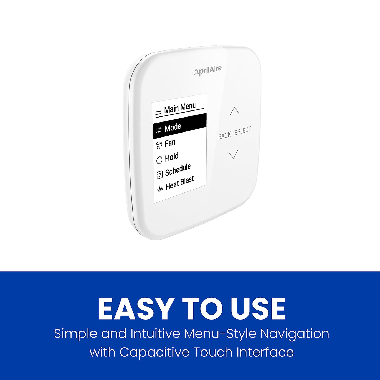 AprilAire S86WMUPR Wi-Fi Programmable Thermostat, Multi-Stage Universal with IAQ Control, 2H/2C Heat/Cool Stages or 4H/2C Heat Pump Stages