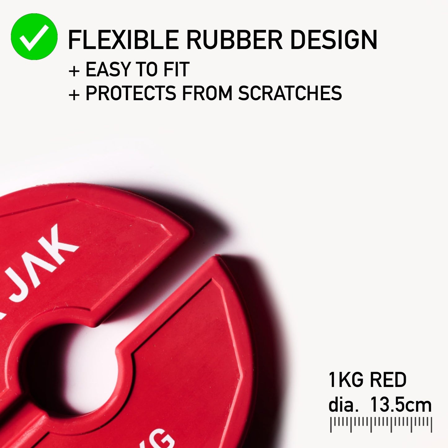 Bar Jak Micro Plates. 1 KG / 2.2 LBS Dumbell Fractional Weight Plate, x4 Pieces, Dumbell Weights, Kettlebell weights Training, Strength Training Micro Plates Weight Plate