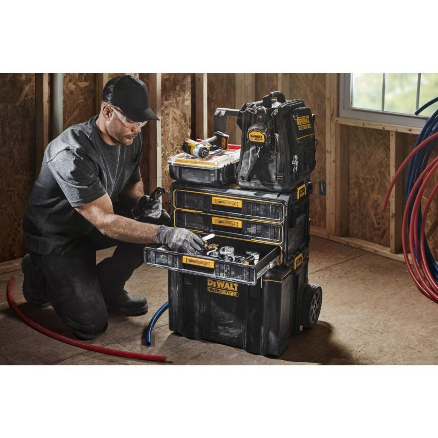DEWALT TOUGHSYSTEM 2.0 Tool Organizer and Storage 3 Drawer Unit (DWST08330)