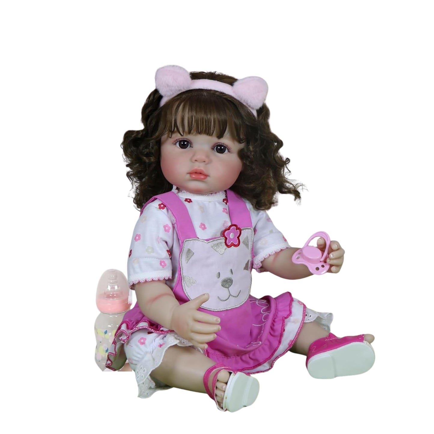 Purrfect Kitty Playtime Baby Doll – 22” Lifelike Reborn Toddler Doll with Hand-Painted Face, Rooted Hair, Cat-Themed Outfit & Accessories – Realistic Pretend Play Gift for Kids Ages 3+