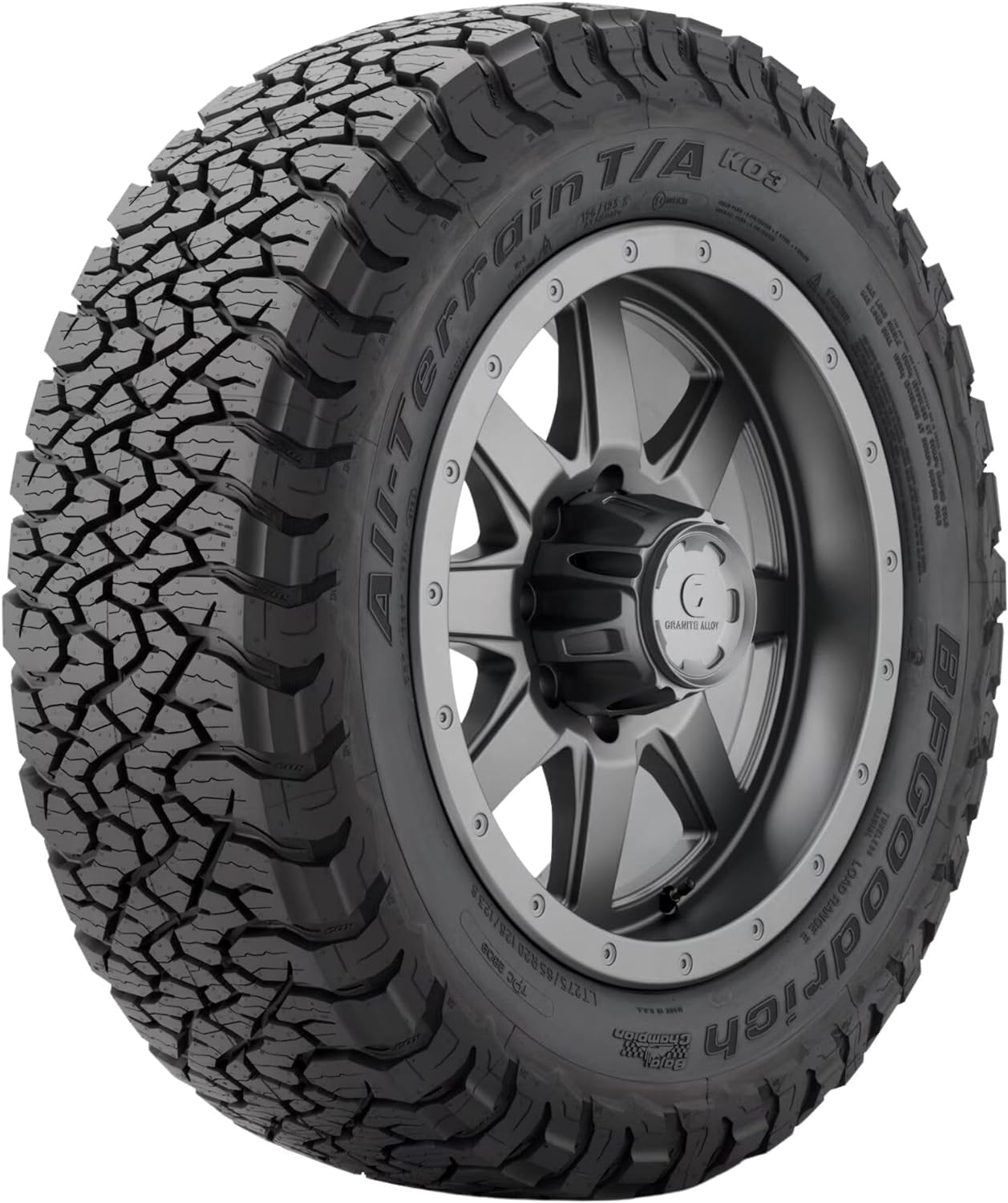 BFGoodrich All-Terrain T/A KO3 Car Tire for Light Trucks, SUVs, and Crossovers, LT275/65R20/E 126/123S LRE