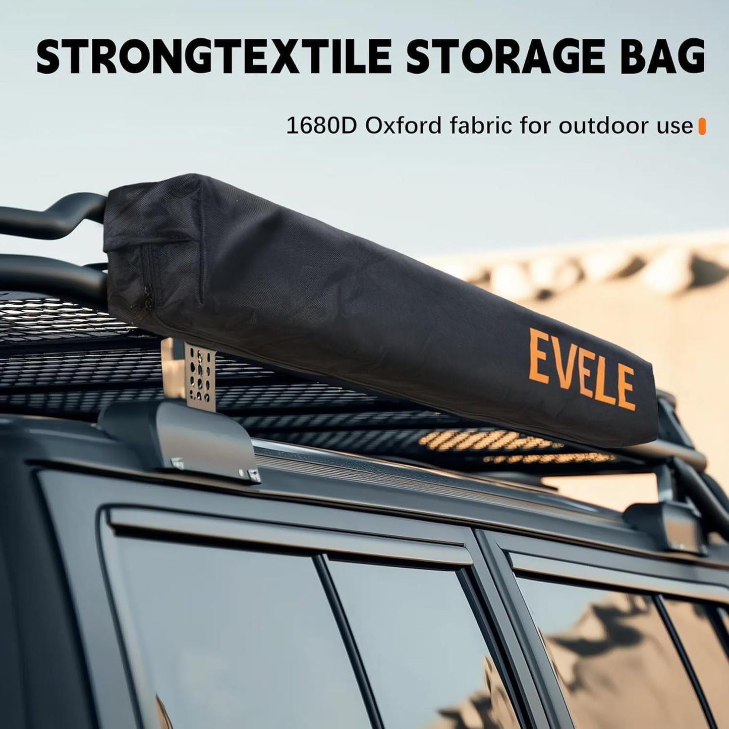Shower Awning Tent for roof Rack, Portable Privacy Sun Shelter for Overland Vehicle Car, Camping Bathroom Changing Room for Outdoor Rain