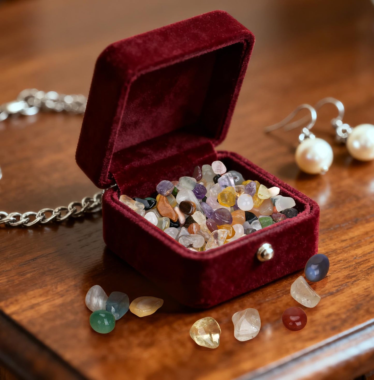 Rahato 800Pcs+ (3lb) Gemstones and Crystals Set, 30 Kinds+ Crystals Bulk and Minerals Science Kit, Crystals and Healing Stones for Kids, Rocks for Tumbling, Crushed Stones