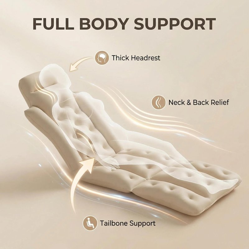 Full Body Bath Pillow for Bathtub, Thick & Luxury Bathtub Cushion with 144 Suction Cups, Bathtub Pillows for Head & Neck, Back Support, Ideal Bath Accessories for Women' Gifts Spa, Soaking, Tub