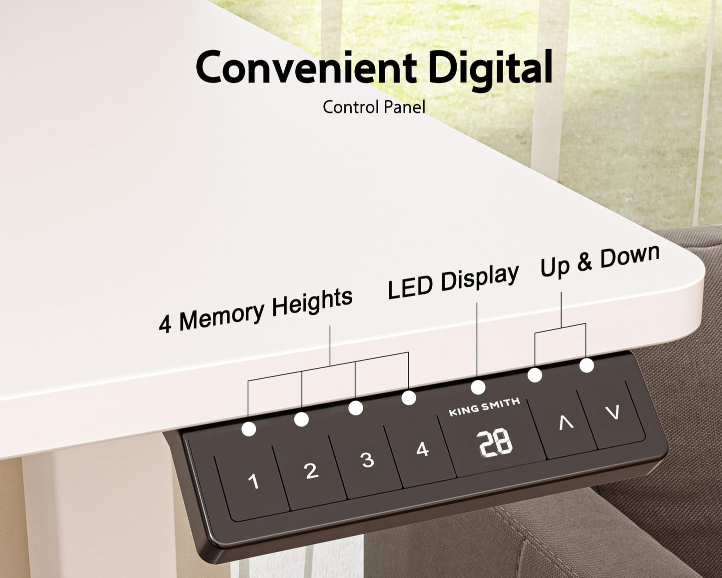 WALKINGDESK 55x24 Inches Electric Standing Desk with Drawer and Monitor Stand, Height Adjustable Stand up Desk for Home Office, Ergonomic Sit to Stand Table with Phone Holder, 3 Hooks, White