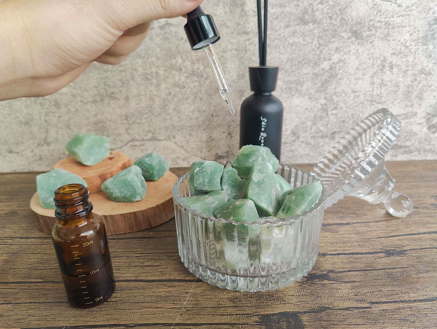 MAIBAOTA Natural Green Aventurine Crystals Bulk Raw Healing Crystal Stones 1" Raw Rough Gemstones Rocks for Tumbling Polishing Cutting Reiki Witch Quartz Crystals