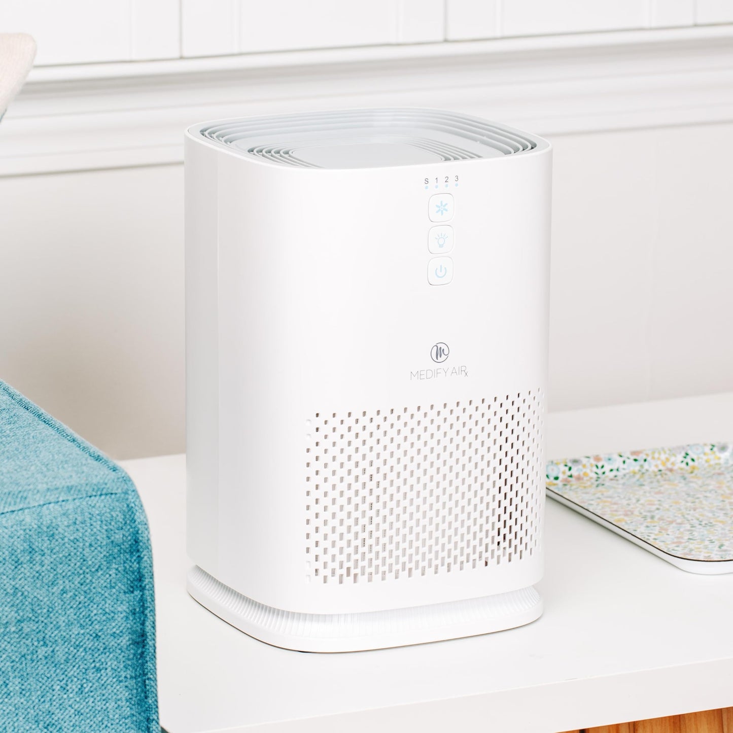 Medify MA-14 Air Purifier with True HEPA H13 Filter 428 ft² per Hour for Smoke, Odors, Pollen | Removal to 0.1 Microns White, 2-Pack