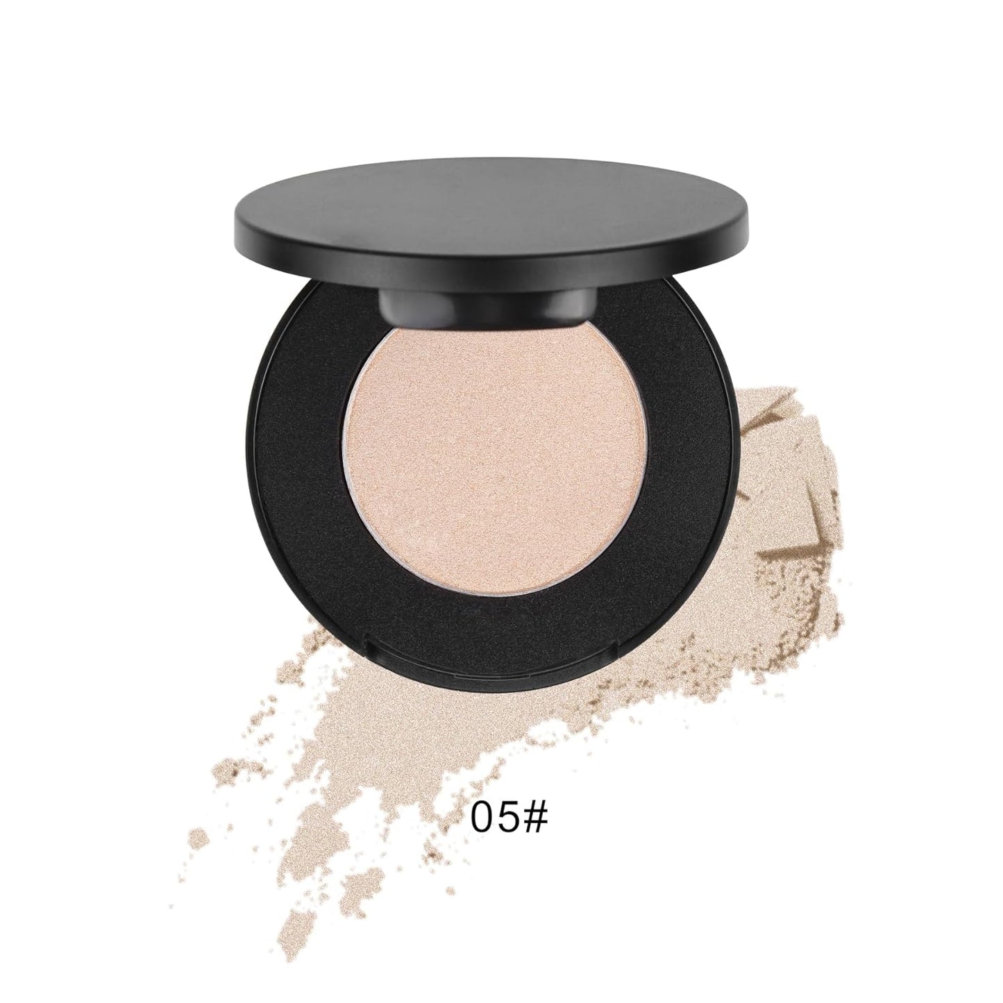 Face Highlighter Powder Palette, Glossy Glitter Illuminator Powder, Shimmer Shades for Face Highlighter Makeup, Highly Pigmented Natural Shiny Highlight Makeup Illuminator Highlighter 5