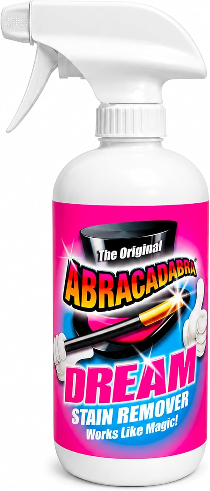 AbracadabraÂ® Dream Stain Remover - 16oz Instant Stain Treatment for Fresh Spills & Set-In Stains, Kid & Pet Safe, Zero Bleach or Peroxide - For Clothing, Upholstery & Carpet - the perfect prewash