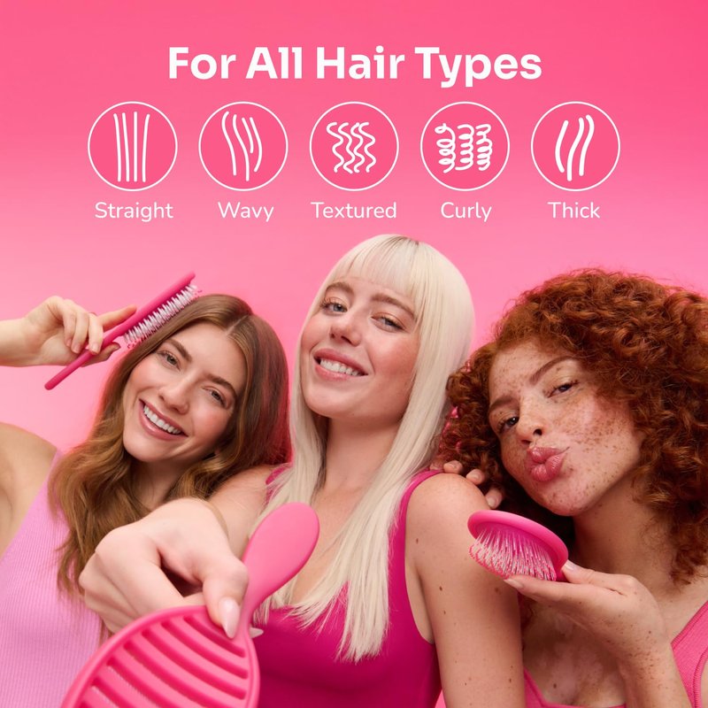 Wet Brush Speed Dry Hair Brush - Sky Blue - Vented Design and Ultra Soft HeatFlex Bristles Are Blow Dry Safe With Ergonomic Handle Manages Tangle and Uncontrollable Hair - Pain-Free