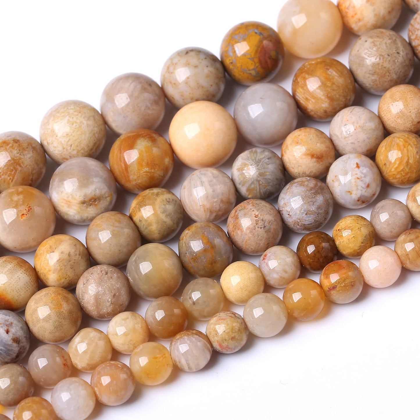 45PCS 8MM Natural Coral Jade Stone Beads Energy Healing Beads for DIY Jewelry Bracelet Necklace Making for Jewelry Making15Inch