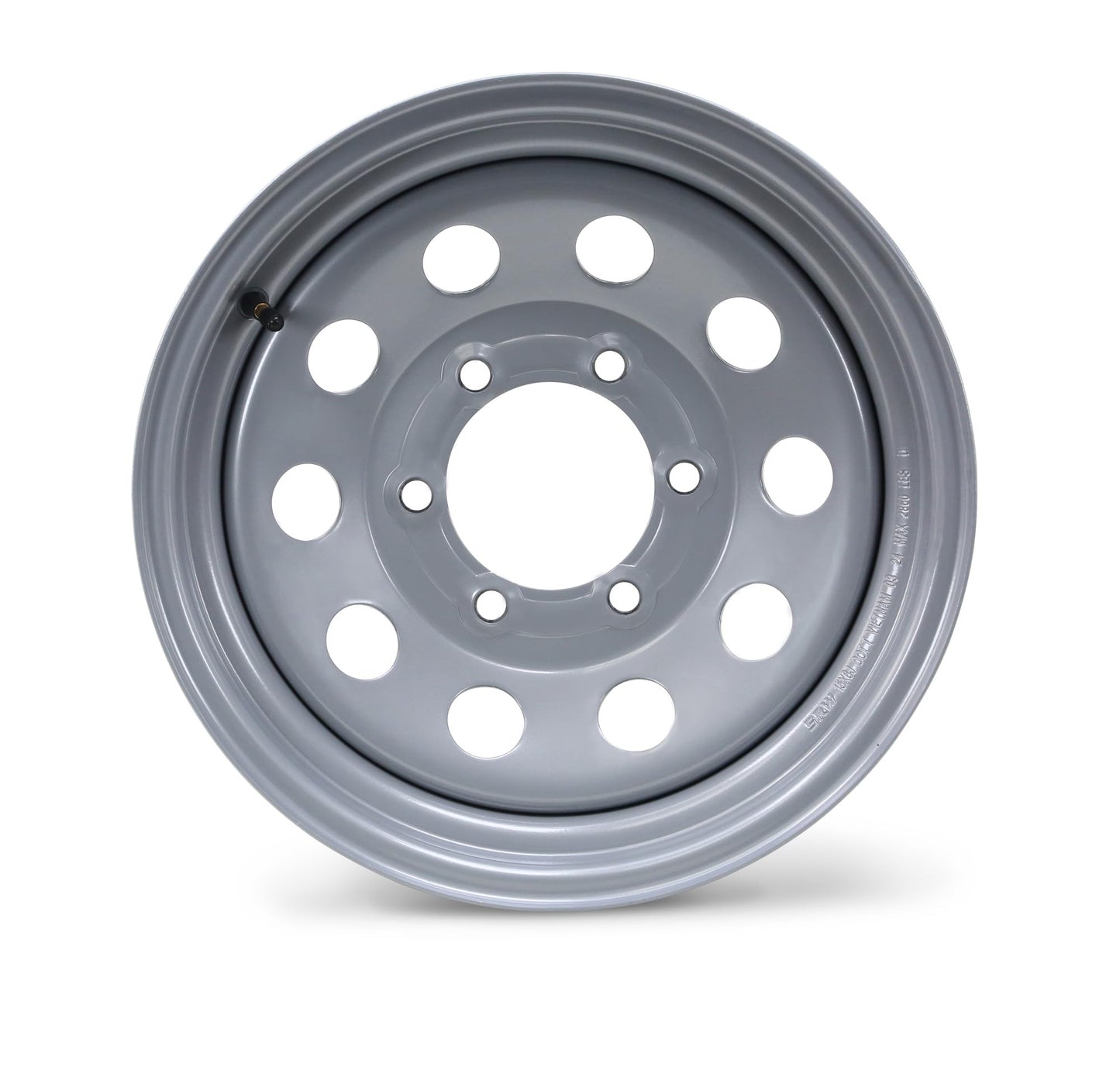 Free Country Trailer Tire Wheel Assembly ST225/75R15 10-Ply E 117M 6 Lug on 5.5" PCD Silver Mod Rim