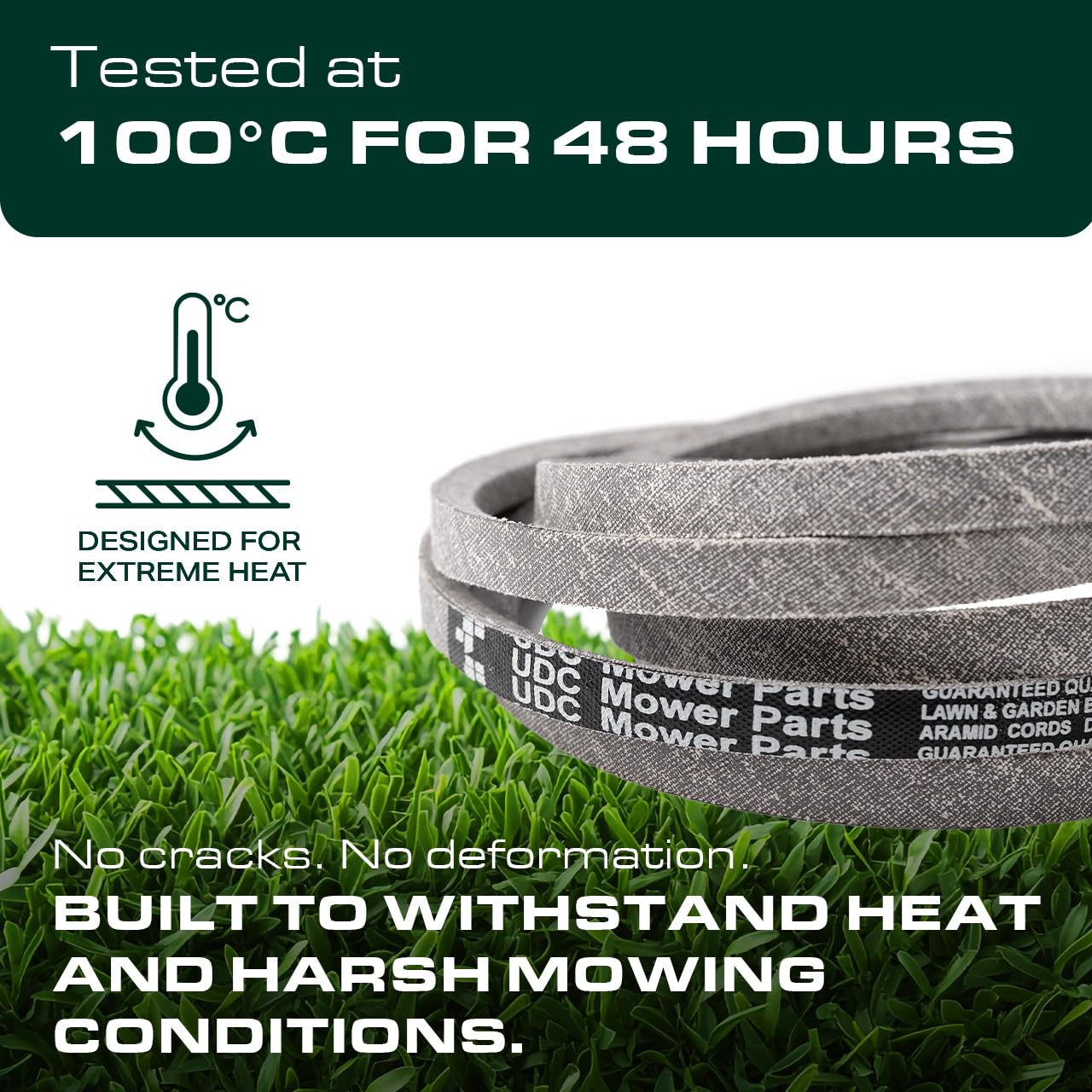 UDC Parts 954-04062 754-04062 Deck Belt Replacement for MTD 38 Inch Bolens 13AM762F765 13AM761F065 Yard Machines 13AC762F729 Murray M1338 Huskee 13A276LF031 Troy Bilt Columbia/Aramid Cord/77.15 inches
