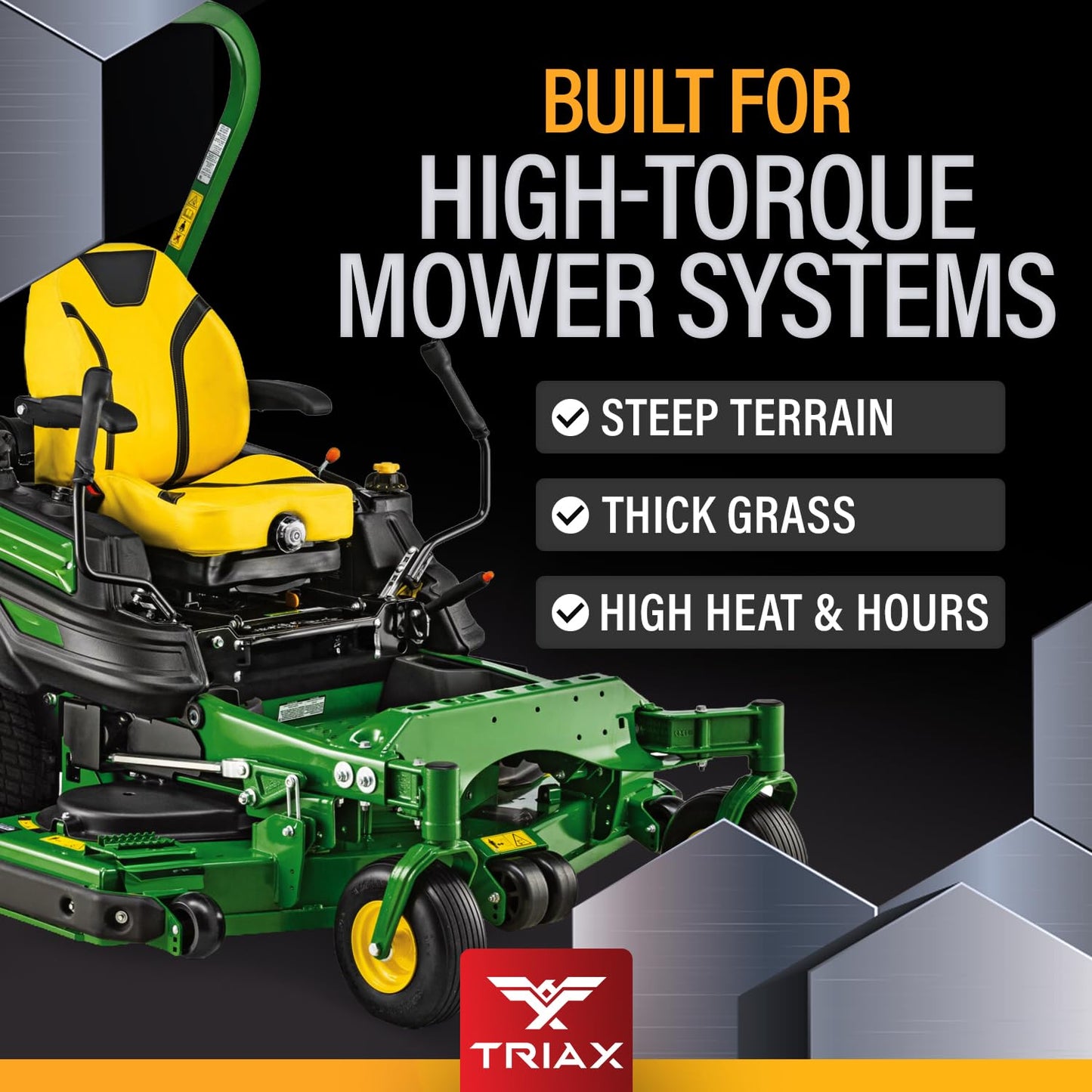 TRIAX Trans-Zero 20W-50 Full Synthetic Hydrostatic Transmission Oil | for Zero-Turn, Riding, and Stand-On Lawn Mowers | Unrivaled Year-Round Protection (1 Gallon)