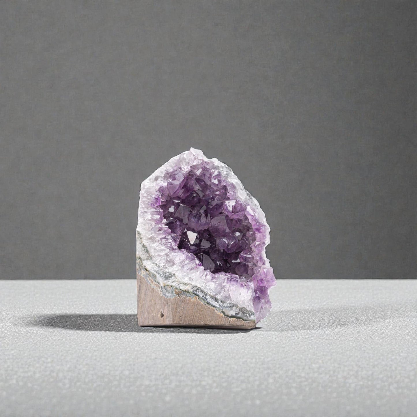 EMPORION Natural Amethyst (0.5 lb to 1 lb) - 3" to 4.5" Height - Crystal Clusters Stone from Uruguay Raw Geode Quartz - Deep Purple Color
