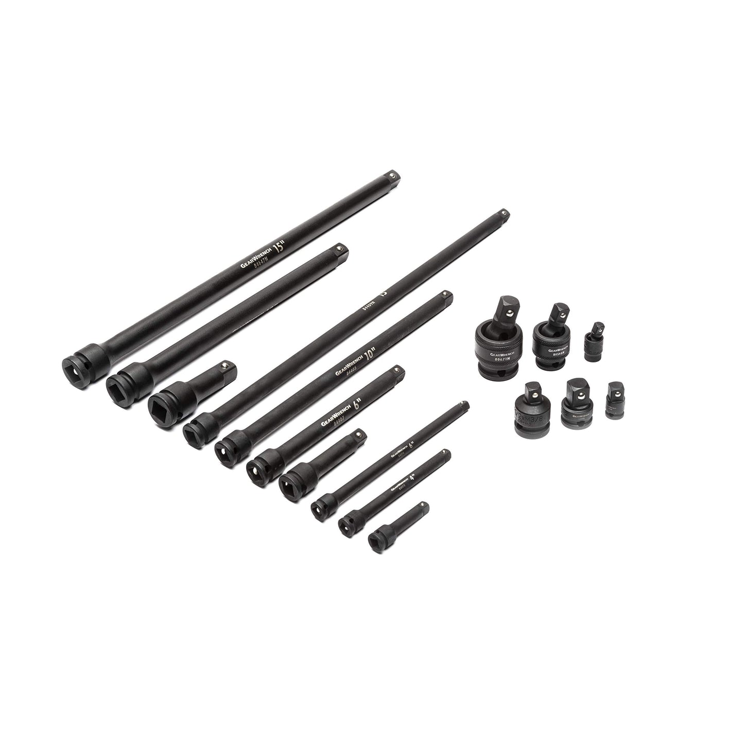 GEARWRENCH 209 Piece SAE/Metric 1/4", 3/8", & 1/2" Drive Master Impact Socket Set - 89072