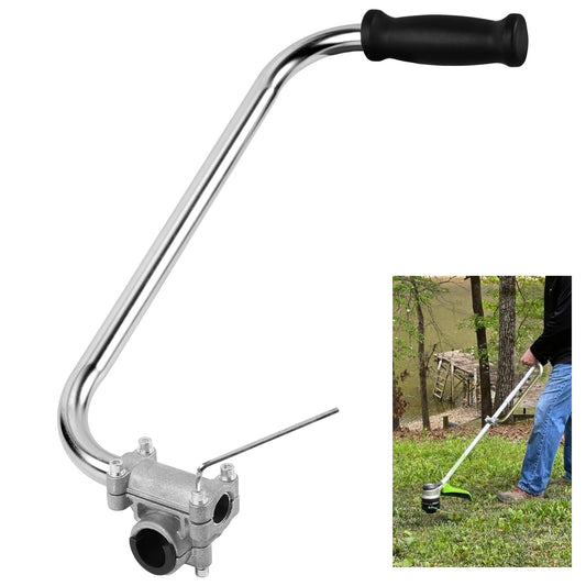 Weed Eater Handle - Ergonomic Weed Eater Attachments Aluminum Trimmer Grip Weedeater Handle with Bracket Clamp for Lawn Care, Landscaping, Yard Trimming