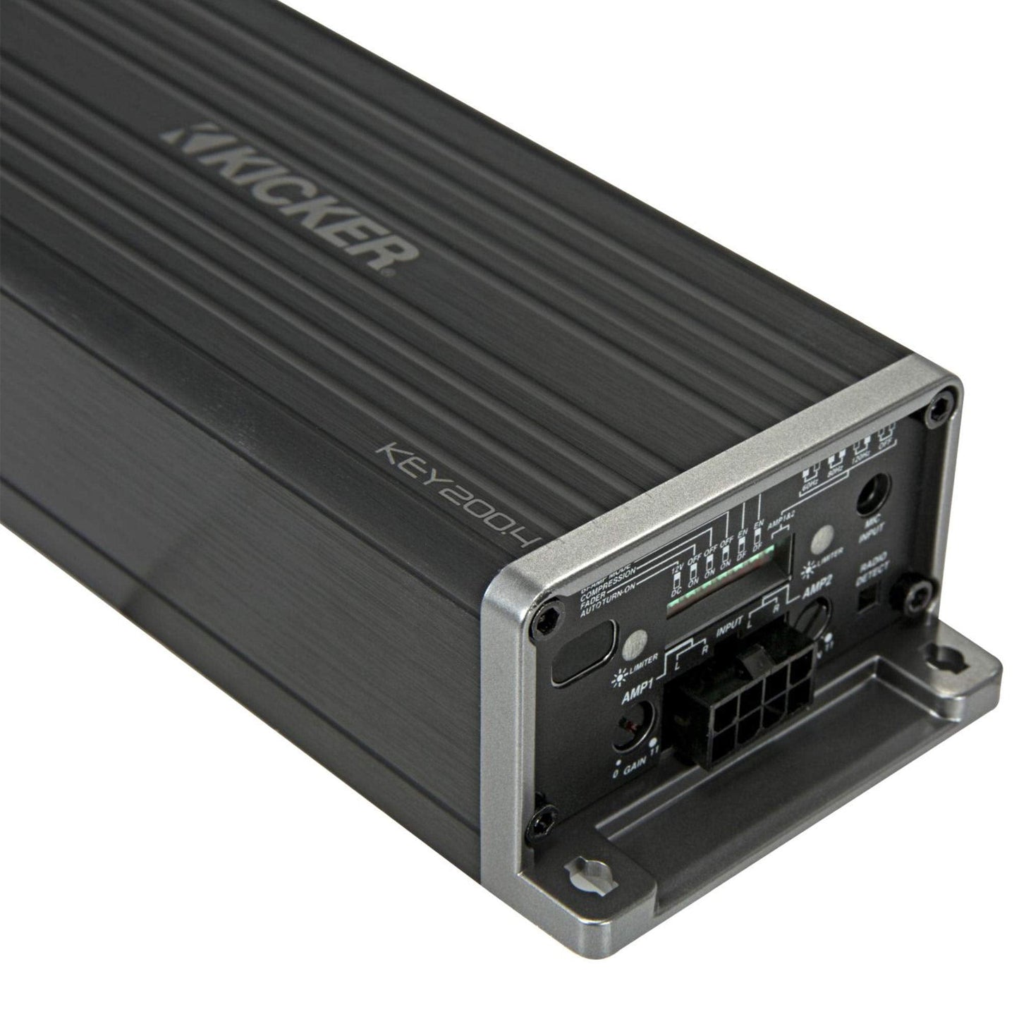 Kicker 47KEY2004 Key 4-Channel DSP Smart Amplifier, 4x50W