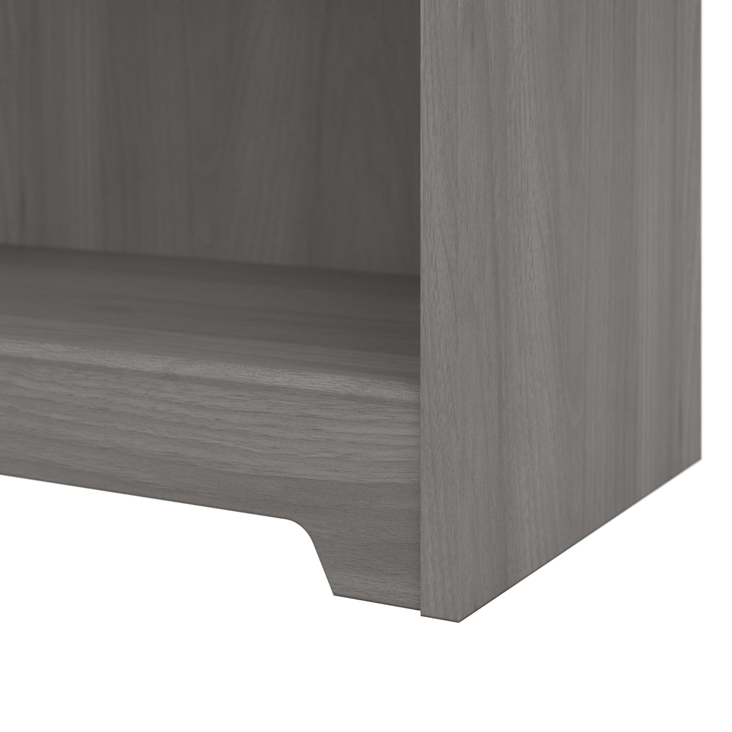 Bush Home Tall 5 Shelf Bookcase, Large Open Bookshelf, Sturdy Display Cabinet for Living Room or Home Office, Cabot Collection, Modern Gray
