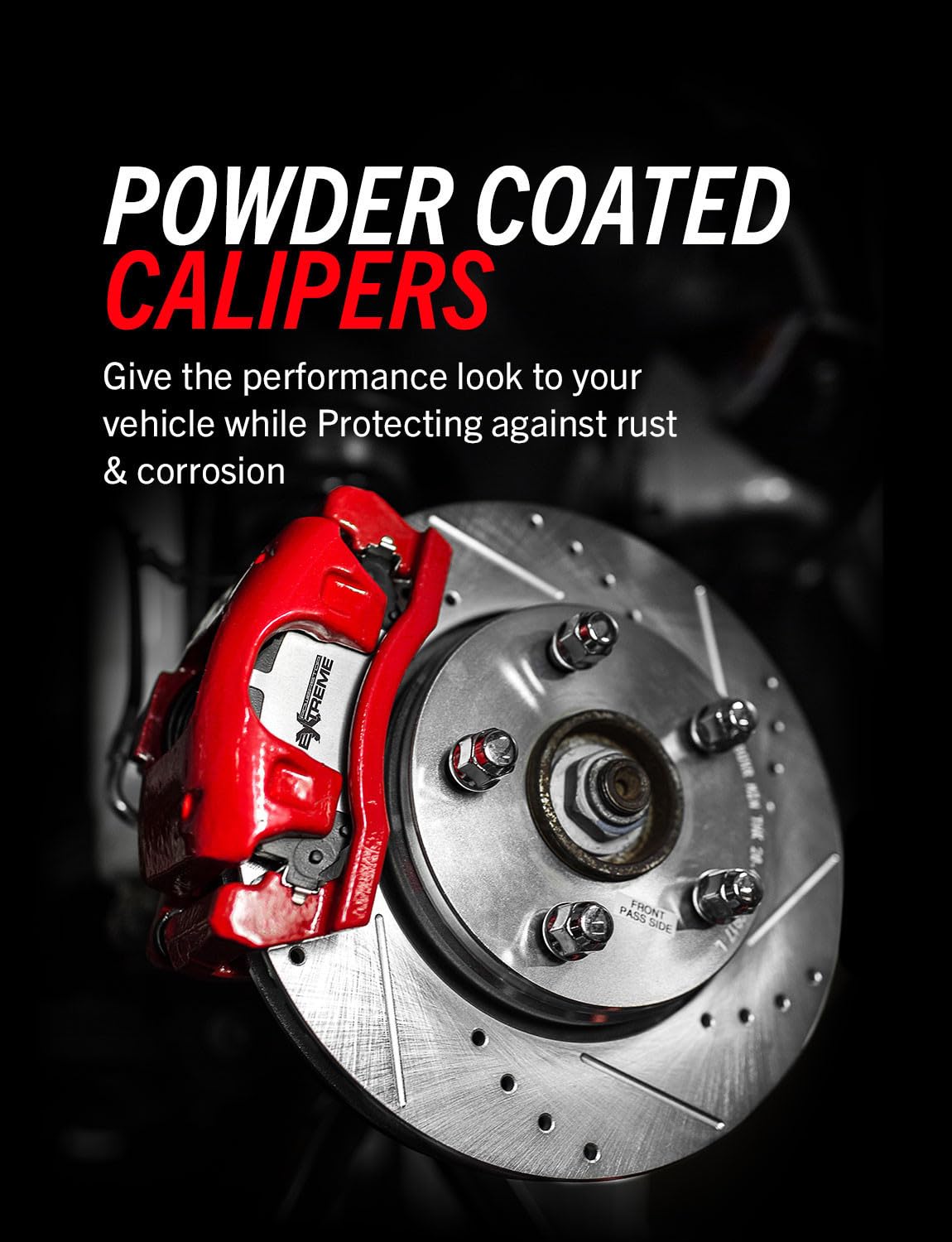 PowerStop Front and Rear Brake & Caliper Kit For Chrysler Aspen 2007-09 |Dodge Durango 2007-09 - Drilled and Slotted Truck & Tow Disc Rotors with Ceramic Brake Pads Upgrade, KC2164A-36