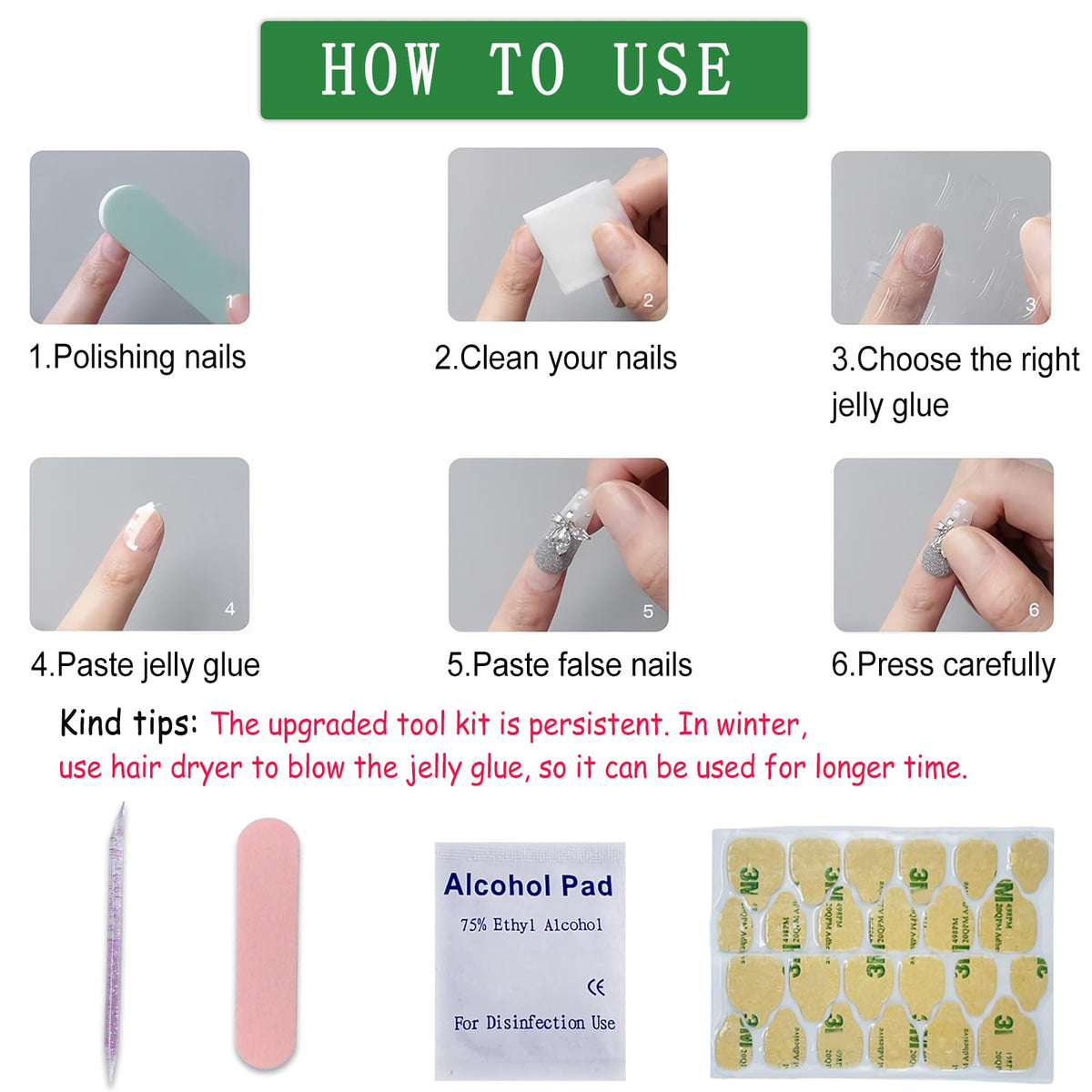 24PCS Summer Daisy Press on Toenails Short Square with Flower Designs Blue Purple Flower Matte Acrylic Full Cover Spring Summer Reusable False Toe Nails Kit with Jelly Toenails for Women
