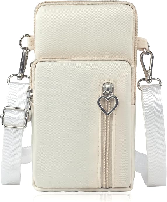 JANKS Small Crossbody Bag for Women - Mini Phone Purses with Crossbody Strap and Wallet - Nylon Arm Bag