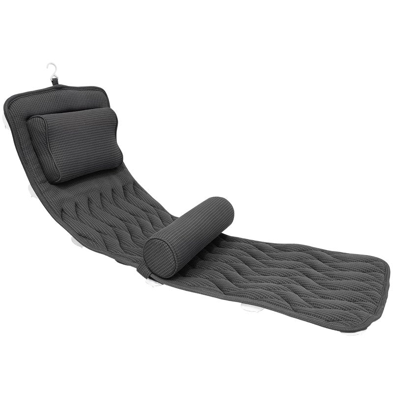 AEROiVi Bath Pillows for Tub Neck and Back Support, Bathtub Pillow with Headrest Cushion, 6 Non Slip Suction Cups Spa Relaxing Bathroom Accessories