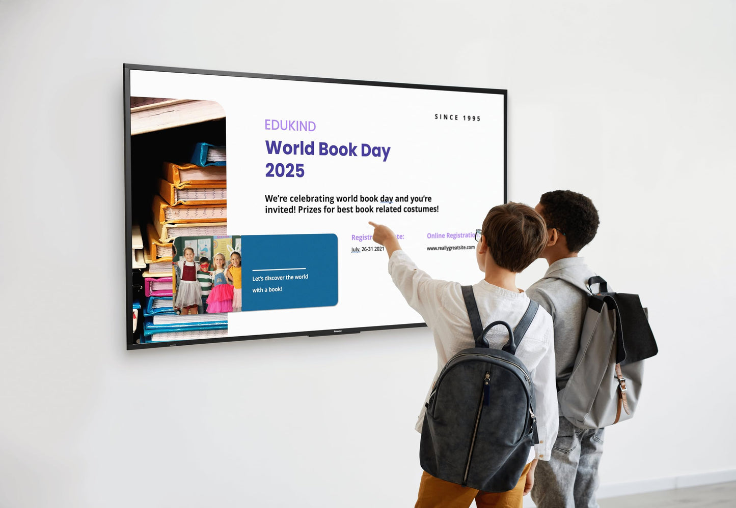 Promethean ActivPanelD-Series 55" 4K UHD Digital Signage Solution. Share Announcements, alerts, Information, and More. Panel & Wall Mount Included, 3 Year Onsite Support