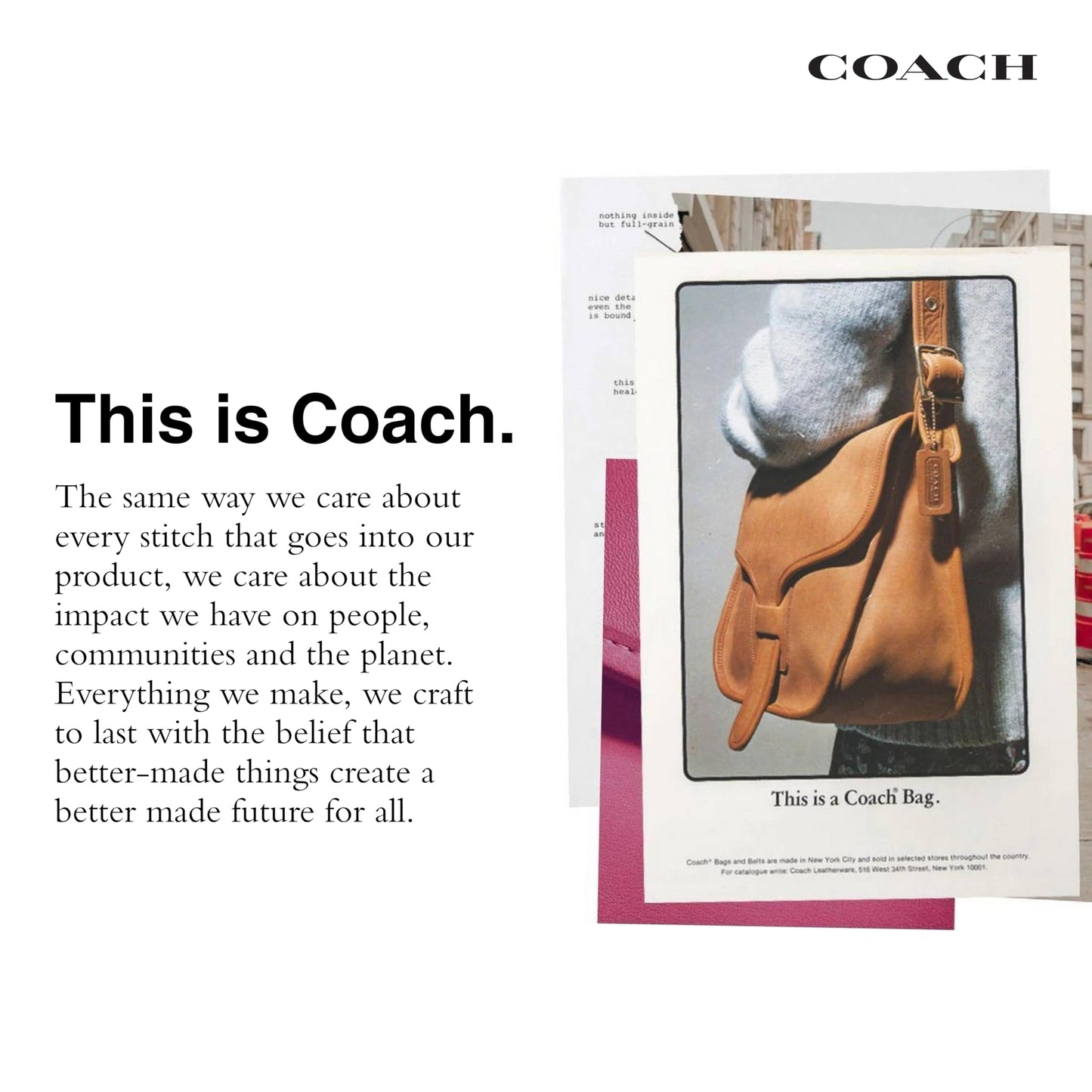 COACH Suede Waverly Bag
