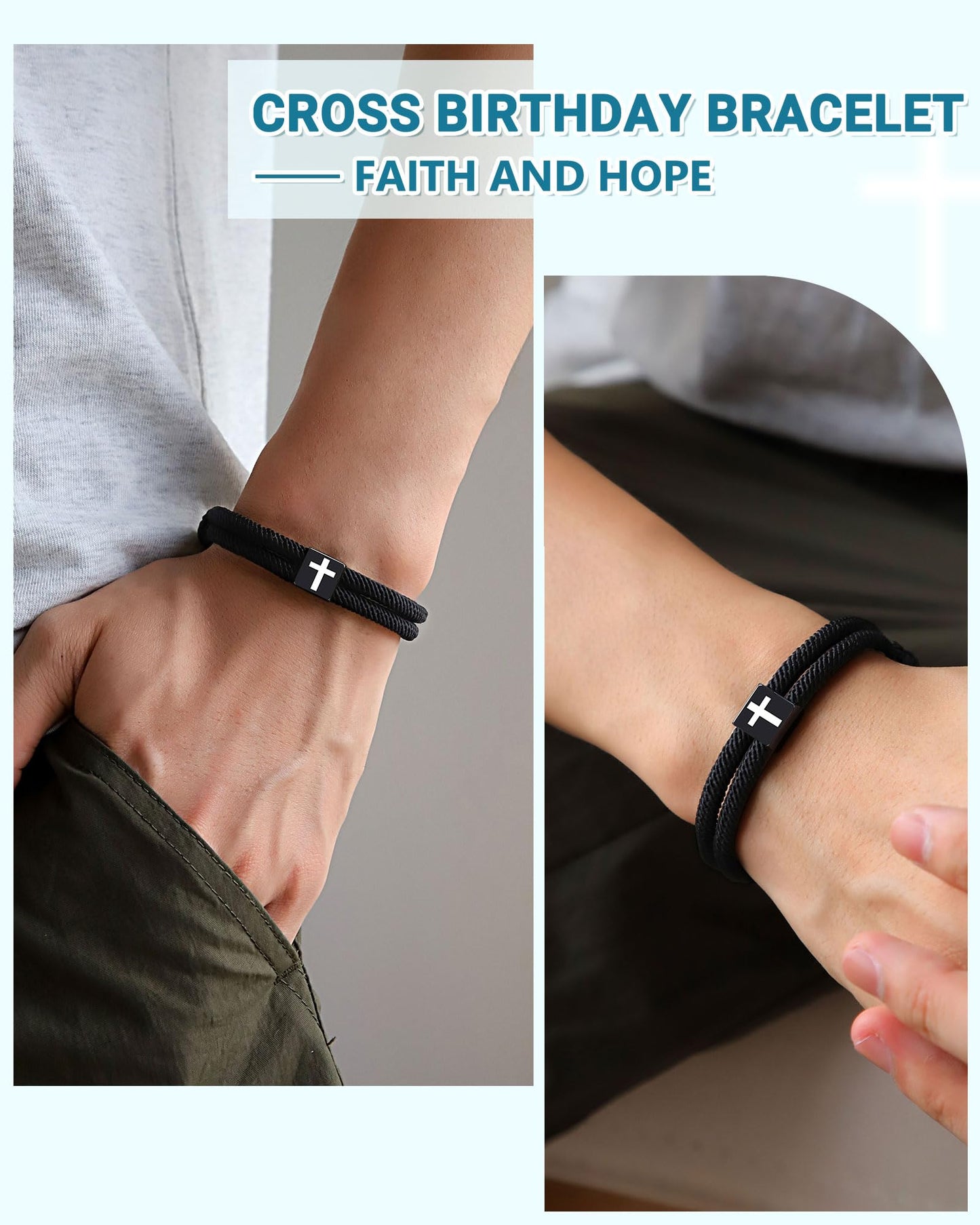 UNGENT THEM 8 Year Old Boy Birthday Gift Ideas, Gifts for 8 Year Old Boys 8th Birthday Decorations Bracelet