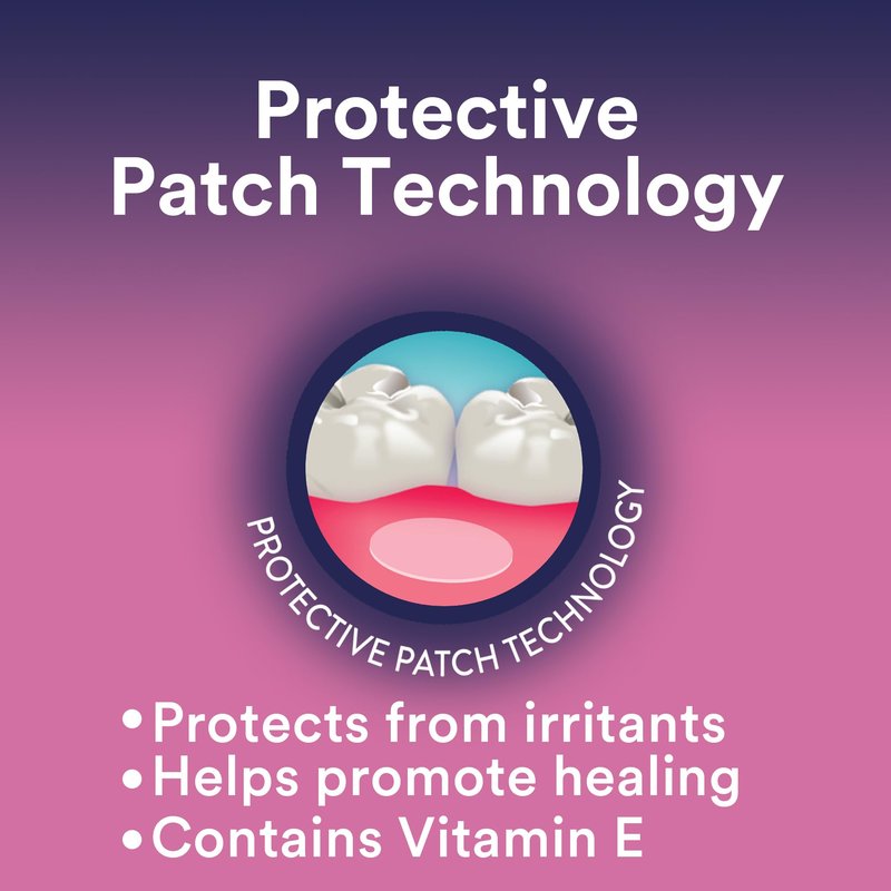 DenTek Canker Relief Patches for Canker Sore Pain Relief, Helps Relieve Soreness from Braces & Oral Wounds, 6 Count
