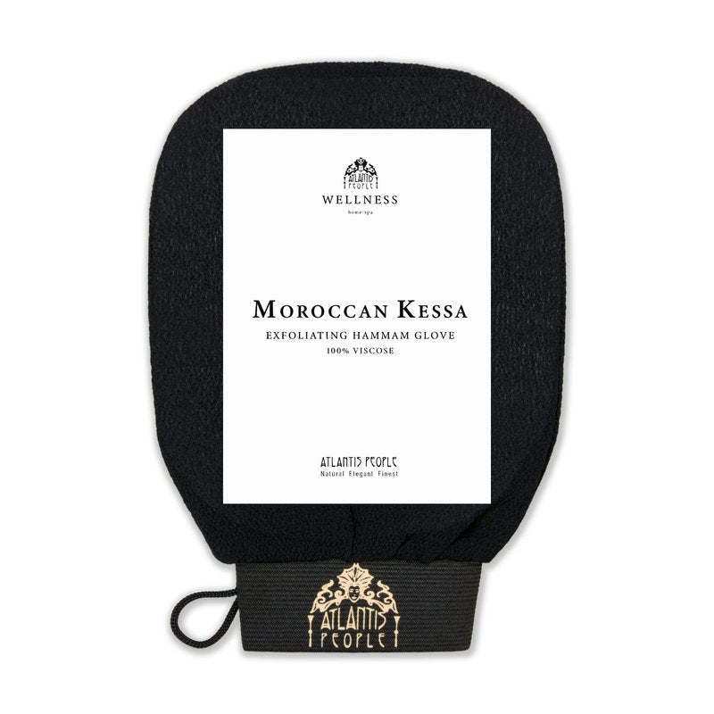 Moroccan Exfoliating Glove - Body Scrubber & Wash Mitt for Smoother Skin, Exfoliates Dead Skin Cells, Helps Even Skin Tone, Ideal for Self-Tan Removal & Keratosis Pilaris