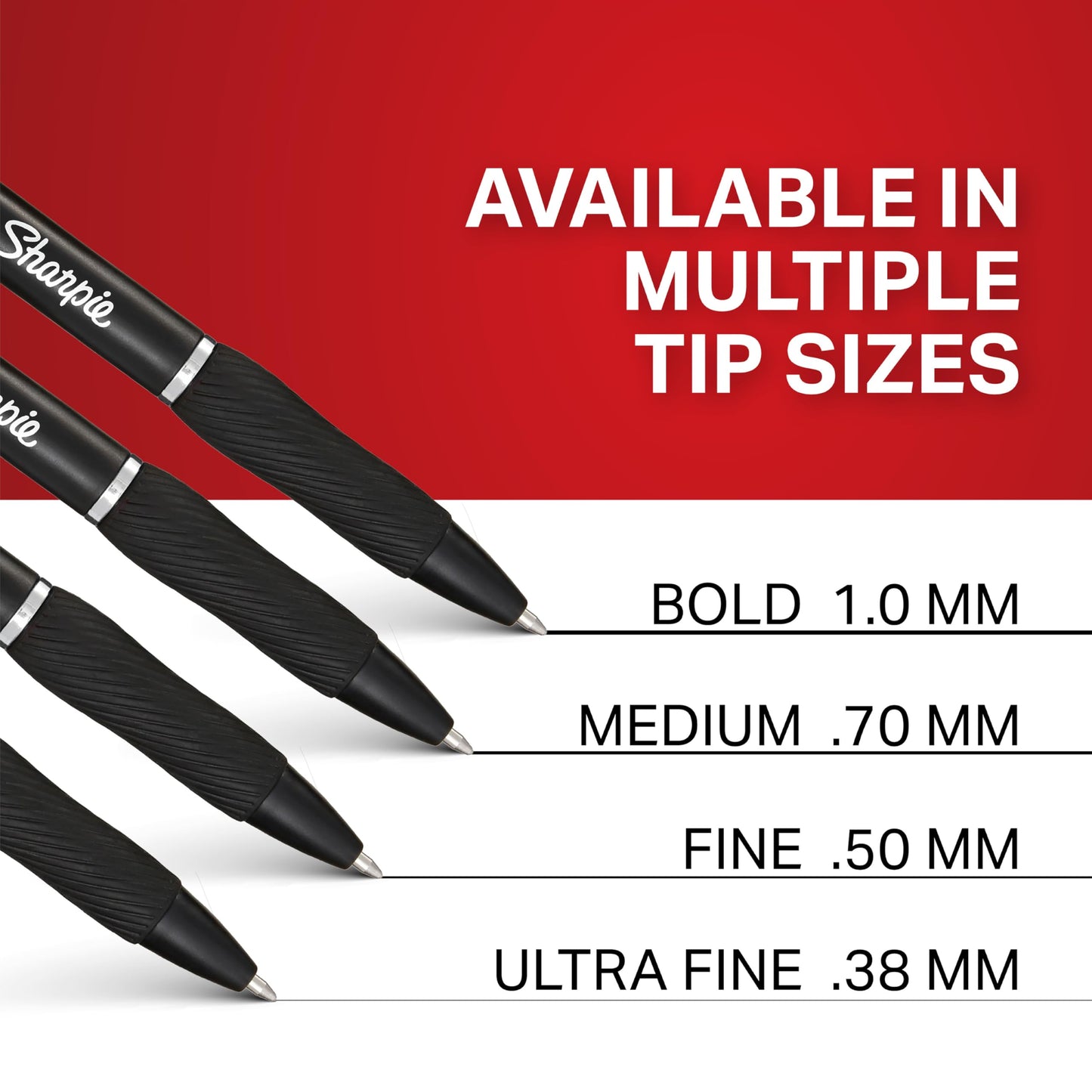 Sharpie S-Gel Refills, Black Gel Ink, Medium Point (0.7mm), 6 Packs of 2ct, 12 Total Refills