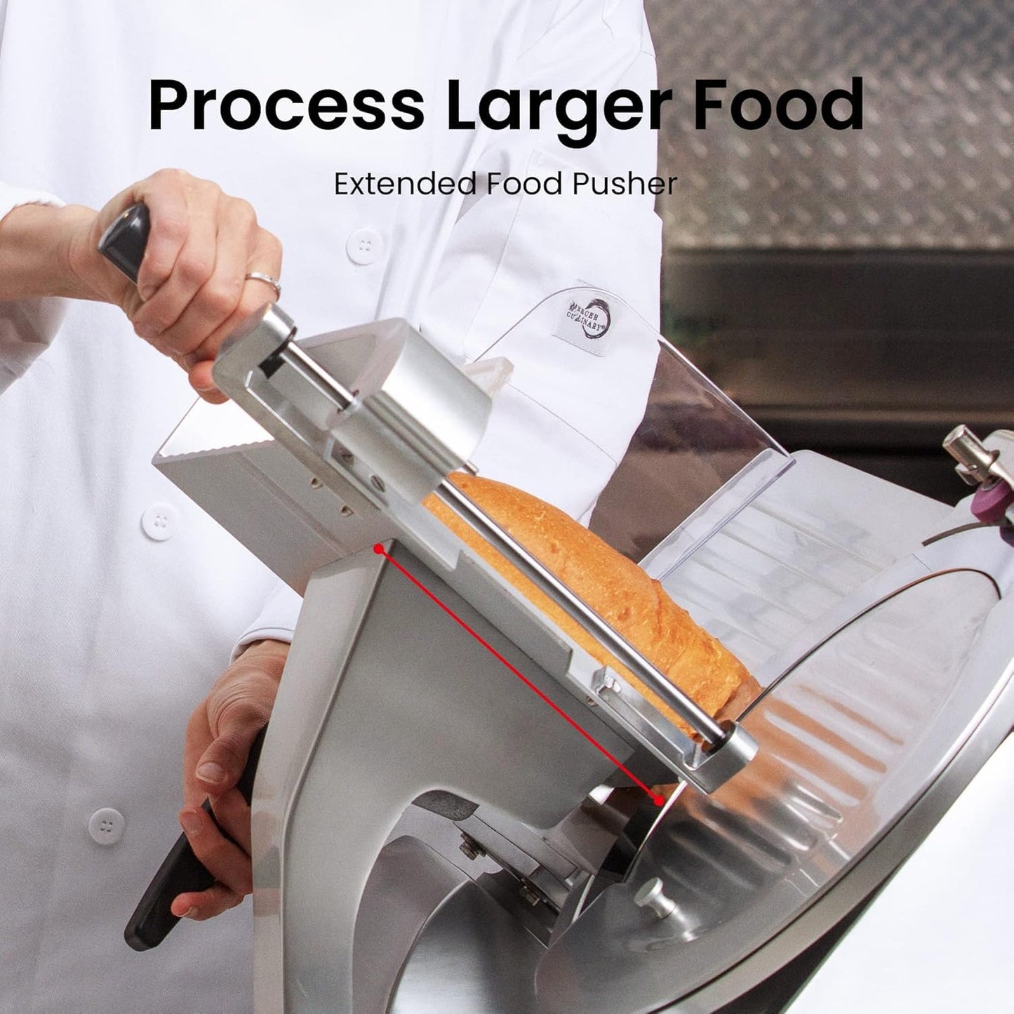 Toogood 10" Electric Commercial Meat Slicer - 1/3 HP Meat Slicer Heavy Duty with Carbon Steel Blade, Deli Food Slicers Machine for Commercial and Home Slicing Meat/Cheese/Bread, Adjustable Thickness