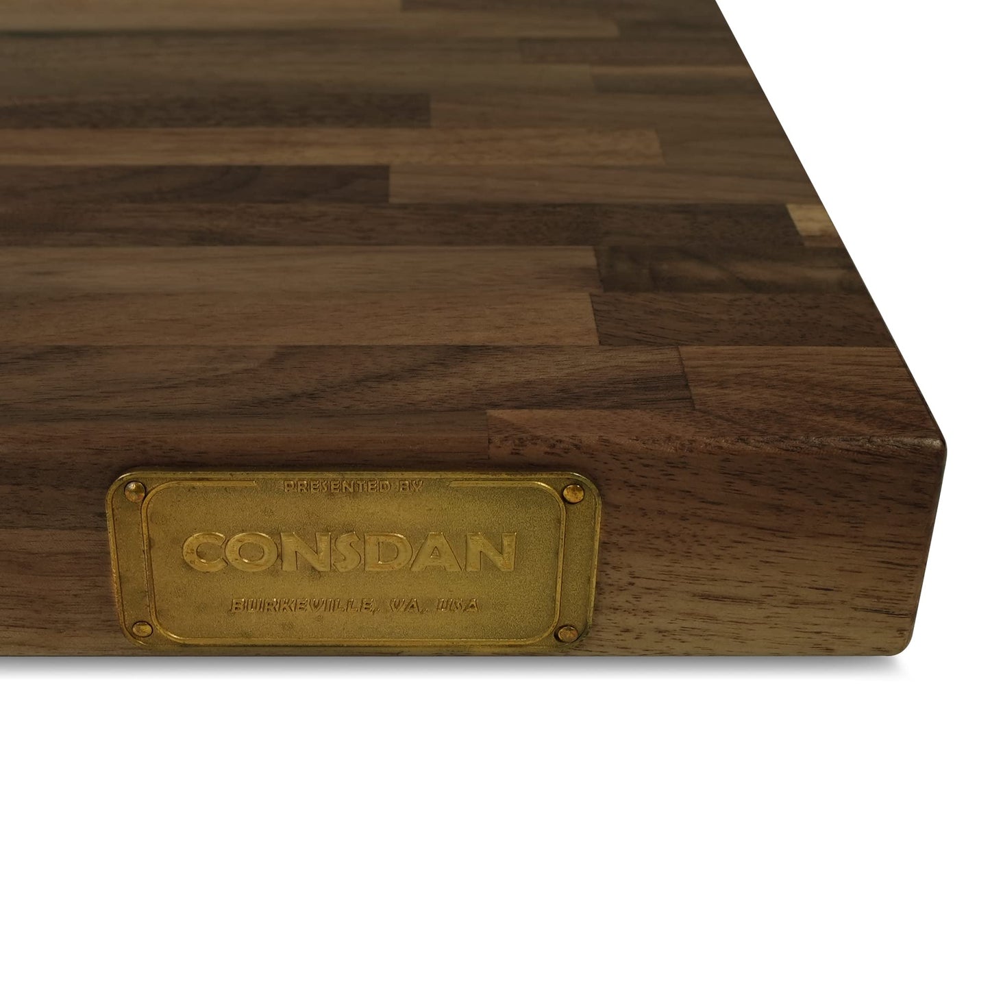 CONSDAN Butcher Block Counter Top, Walnut Solid Hardwood Countertop, Wood Slabs for Kitchen, Reversible, Both Side Polished, Prefinished with Food-safe Oil, 1.5" Thickness, 84"x25"