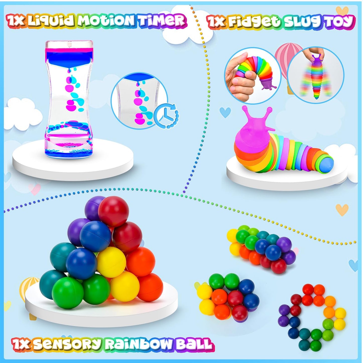 60Pack Fidget Toys Bulk for Adult Kids Age 5-7, 8-12, Sensory Autism Travel Must Have ADHD Autistic Figette Classroom Treasure Prize Box School Must Have Stress Anxiety Easter Basket Stuffers Gifts
