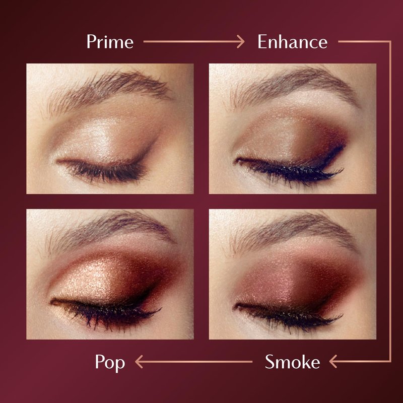 Charlotte Tilbury Luxury Palette Eyeshadow - Shimmer, Metallic & Satin Matte Eyeshadow Quad with a Rich Powder Formula - Includes 4 Complementary Shades - Pillow Talk
