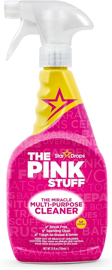 Stardrops The Pink Stuff Miracle Multi-Purpose Cleaner â Removes Grease, Grime, and Stains on Kitchens, Bathrooms, Floors, and More, 25 fl Oz