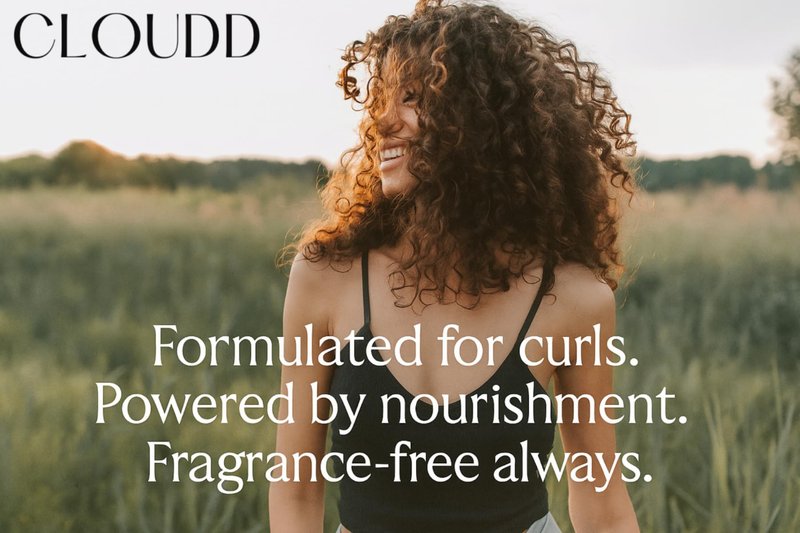 CLOUDD Fragrance-Free Curl Defining Styling Mousse, 100% Fragrance-Free and Essential Oil-Free, Unscented, Non-aerosol