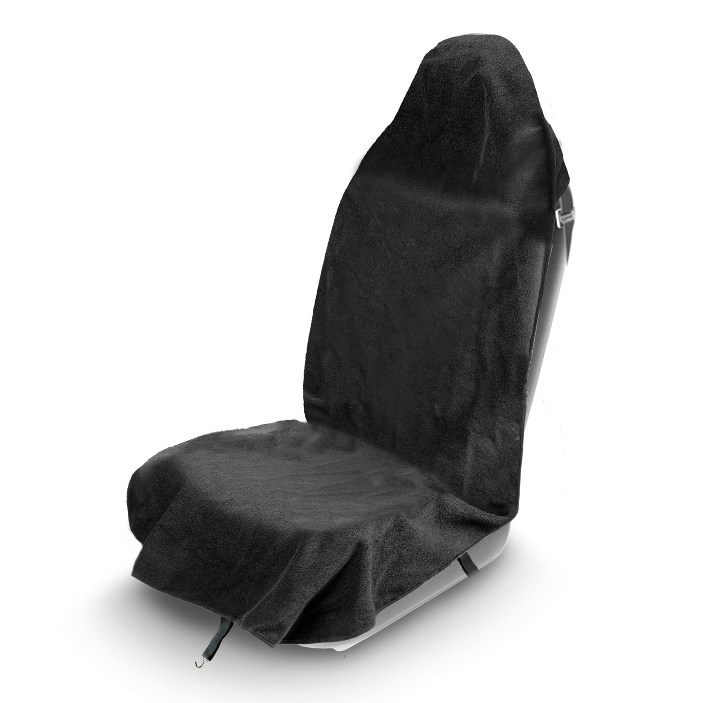 EcoNour Car Seat Cover Sweat Towel – Waterproof Universal Seat Protector for Gym, Workout, Swimming, Camping & Dog Travel – Washable Car Seat Cover for Cars, Trucks, SUVs & Vans – Black 29" x 55.5"""
