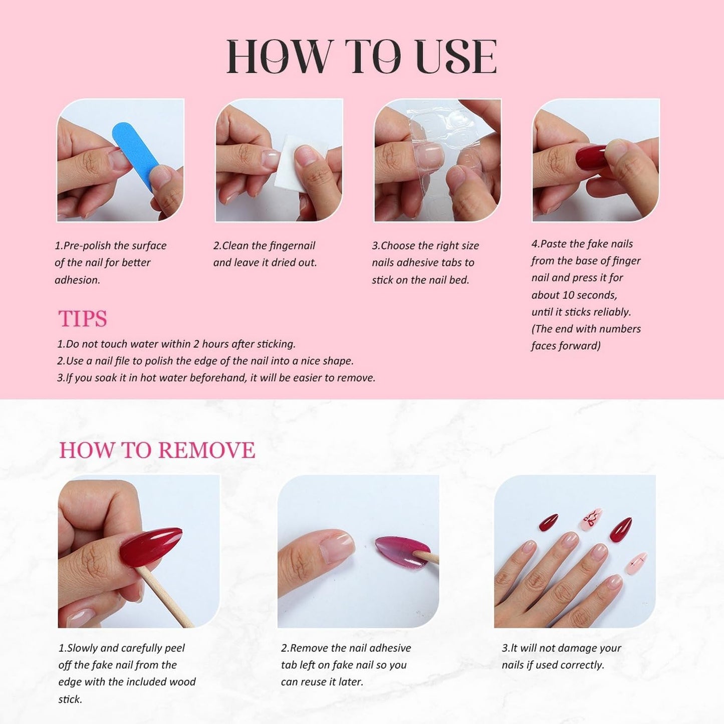 Christmas Press on Nails Medium Almond Fake Nails White Xmas tree Designs Snowflake False Nails Full Cover Red Glitter Stick on Nails Gloss Acrylic for Women 24 Pcs