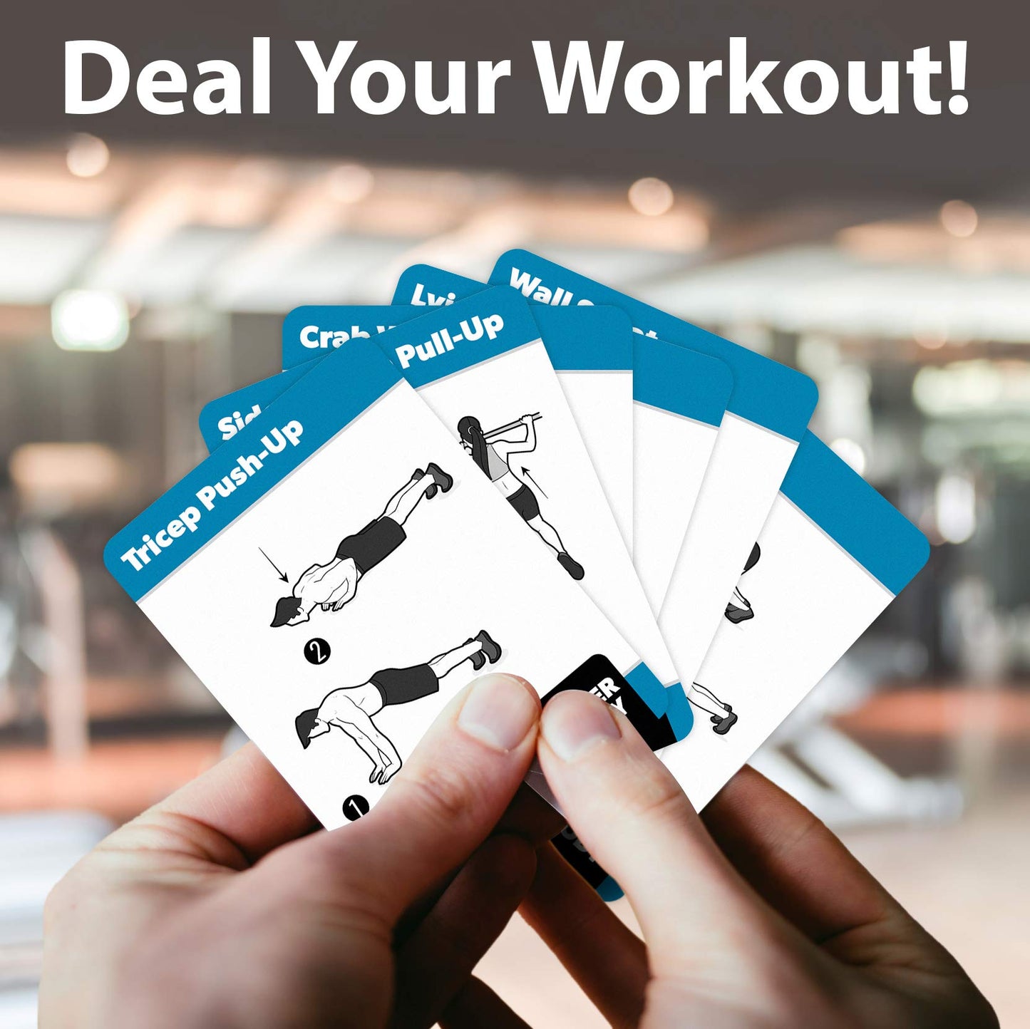 Bodyweight Exercise Cards - Fitness Playing Cards with Over 50 Body Weight Workouts - 2.5" x 3.5"" (Standard Playing Card Size)"