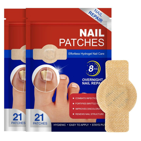 Nail Patches 42PCS, Multi-Purpose for Thick, Cracked & Discoloured Nails, Long-Lasting 8-Hour Repair, Nail Care